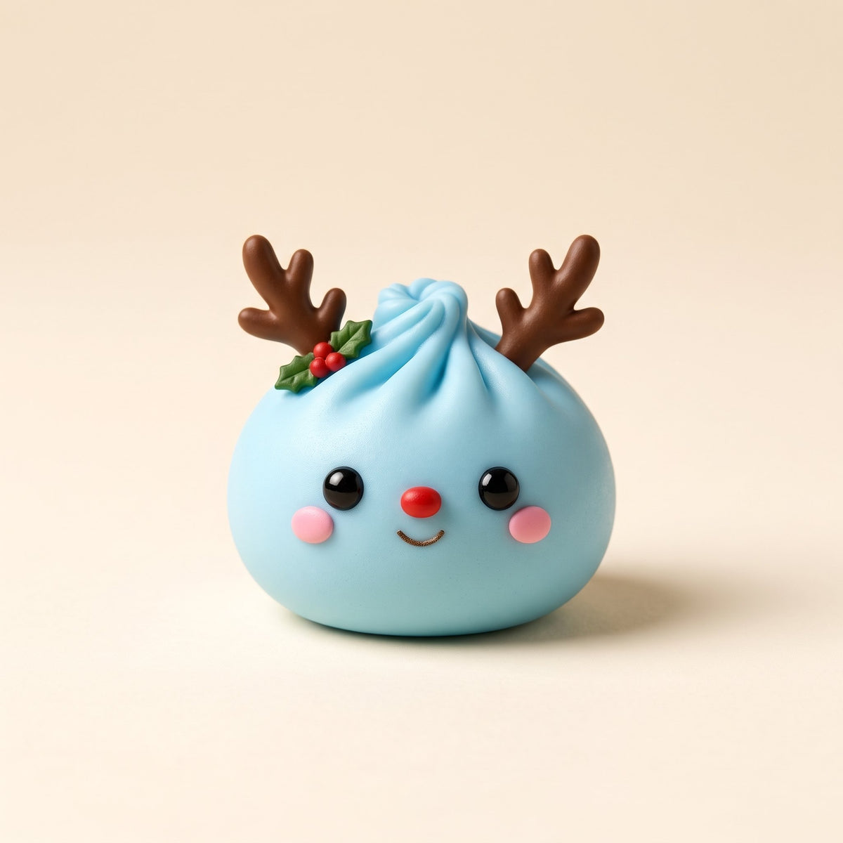 SnowSquish Buddy Blue Reindeer squishy